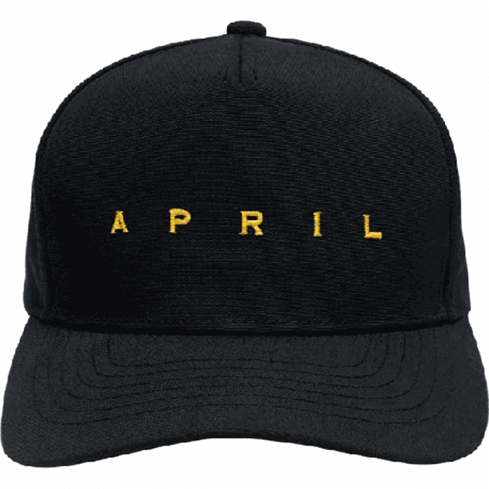 April Emb Logo Hat Adj-Blk/Gold