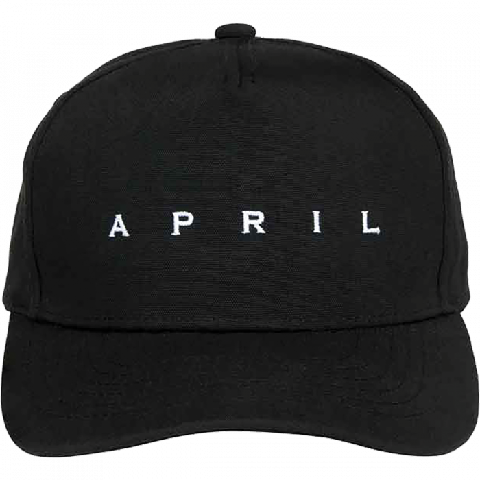 April Emb Logo Hat Adj-Blk/Wht