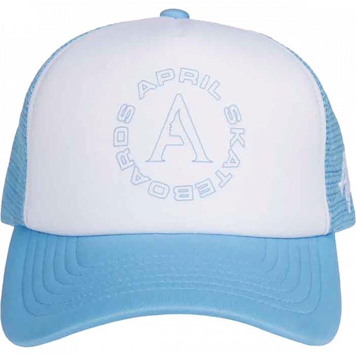 April Full Circle Trucker Hat Adj-Wht/Lt.Blu