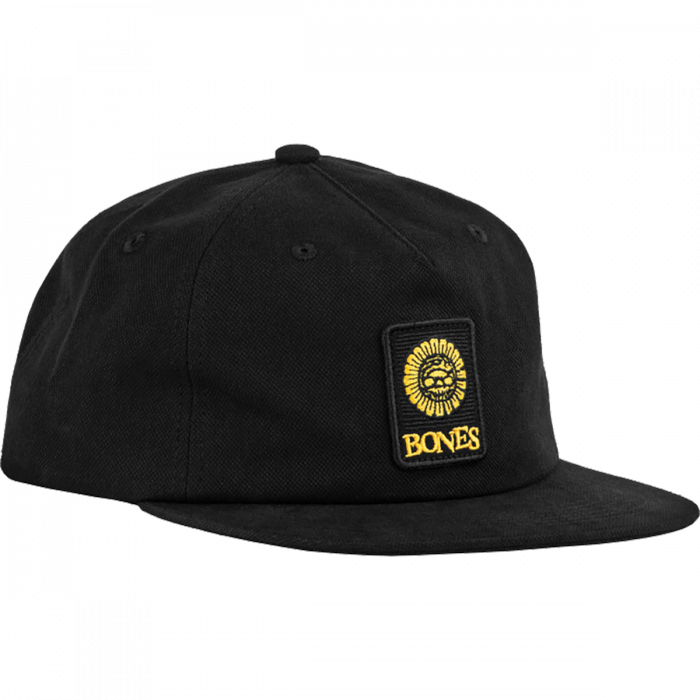 Bones Wheels Pushing Up Daisies 5 Panel Hat Black