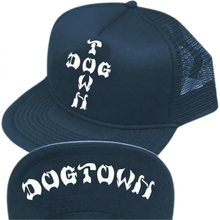 Dogtown Cross Letters Flip Mesh Hat Adj-Navy