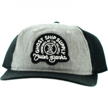 Ghost/Ship Insignia Cotton Hat Adj-Black/Grey