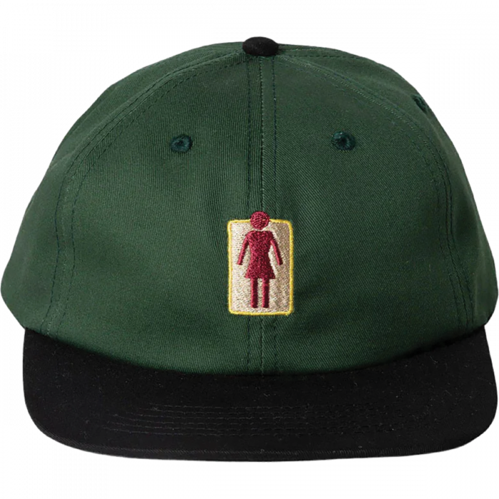 Girl Naturals 5 Panel Hat Adj-Forest Green