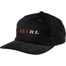 Girl Serif 5P Cord Hat Adj-Black