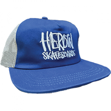 Heroin Marker Mesh Trucker Hat Adj-Royal Blue