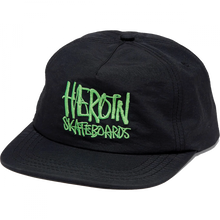Heroin Script Nylon Hat Adj-Blk/Grn