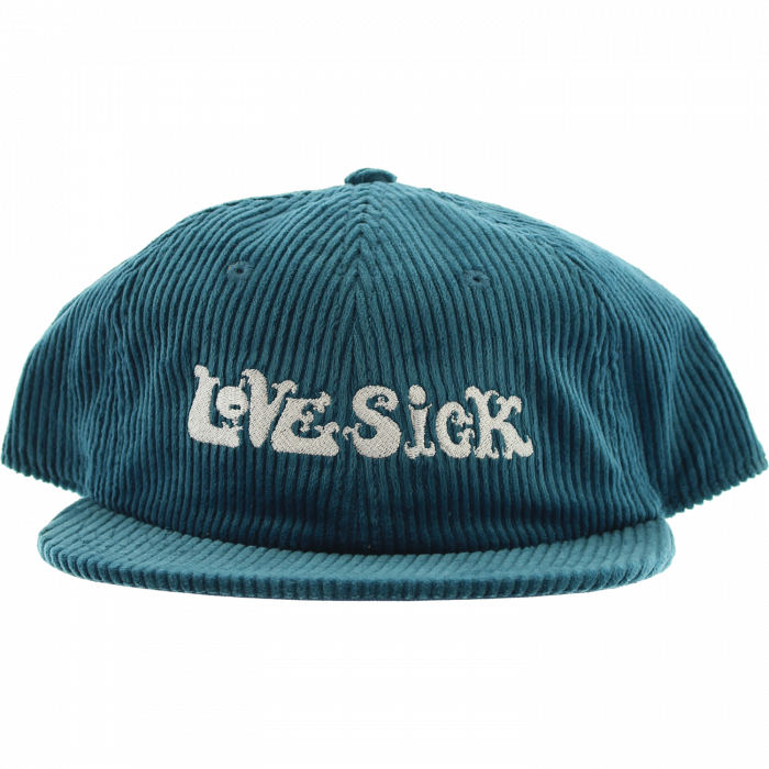 Lovesick Alone Again Cord Hat Adj- Teal