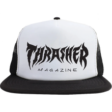 Thrasher Metal Trucker Hat Adj-White/Black