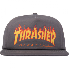 Thrasher Printed Flame Hat Adj-Grey