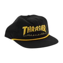 Thrasher Rope Hat Adj-Blk/Gold