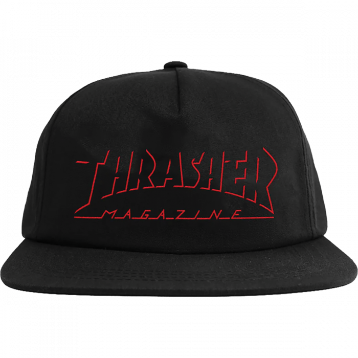 Thrasher Shadow Mag Logo Hat Adj-Black