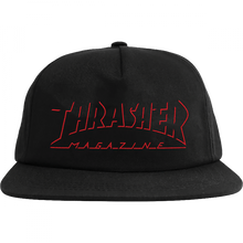 Thrasher Shadow Mag Logo Hat Adj-Black