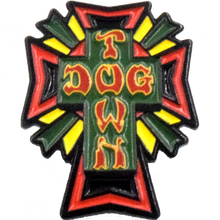 Dogtown Cross Logo Enamel Pin Rasta