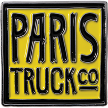Paris Hipster Logo Lapel Pin Yellow