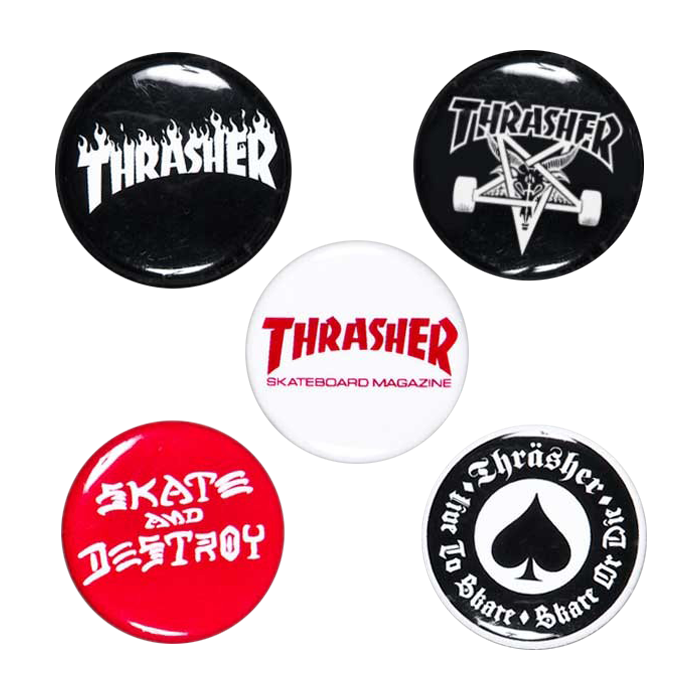 Thrasher 5 Button/Pin Pack