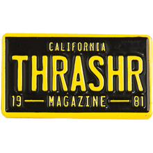 Thrasher License Plate Lapel Pin Blk/Yel