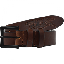 Ah Basic Eagle Leather Belt L/Xl 47" Brown/Blk
