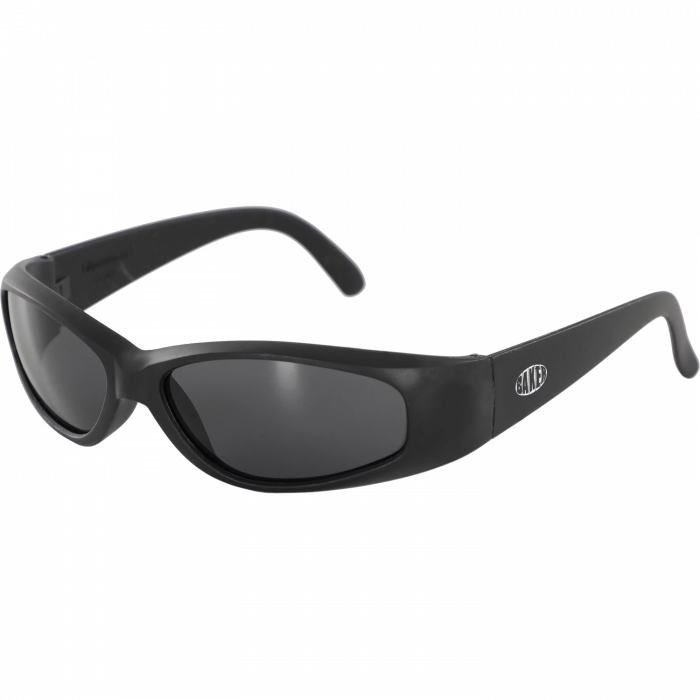 Baker Oval Wraparound Sunglasses Black