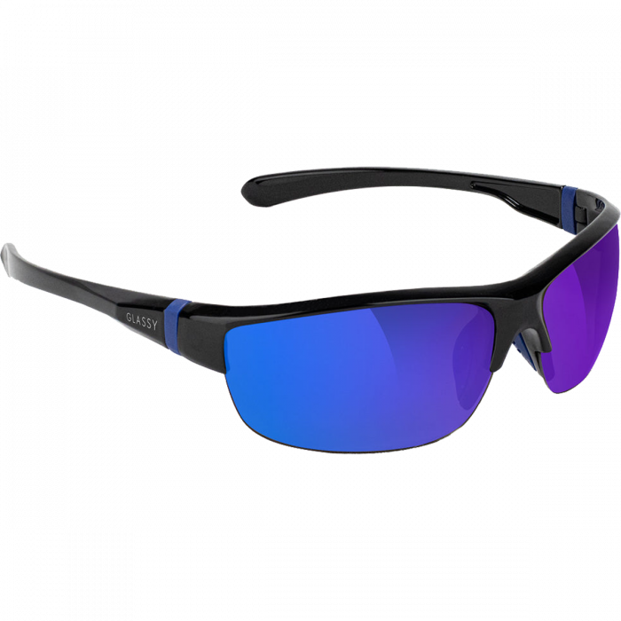 Glassy Weber Black/Blue Mirror
