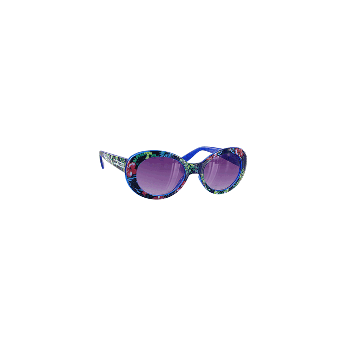 Happy Hour Beach Party Sunglasses Blue Hawaiian