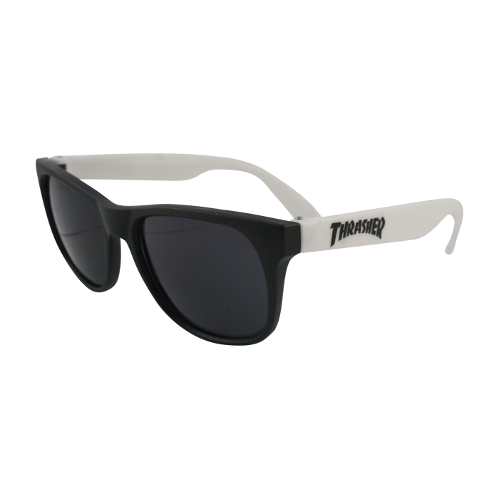 Thrasher Logo Sunglasses Blk/Wht