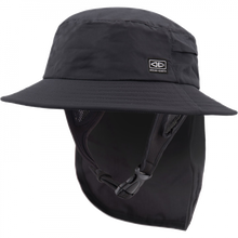 O&E Mens Indo Stiff Peak Surf Hat Xl/24.4"-Black